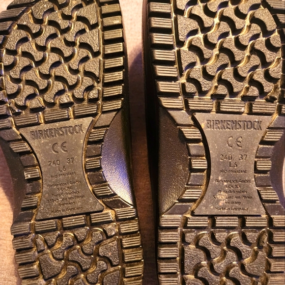 BIRKENSTOCK SUPER BIRKI POLYURETHANE BLACK CLOG- SIZE EURO 36 USA LADIES 6 - Picture 8 of 12